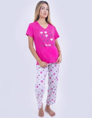 Jml0177 - pijama mujer pantalón LOVE ALWAYS WINS