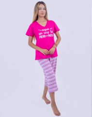 Jmc0171 - pijama mujer capri AQUÍ YO SOY LA MERA MERA