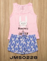 Jms0228 - pijama mujer short VÁMONOS DE SIESTA