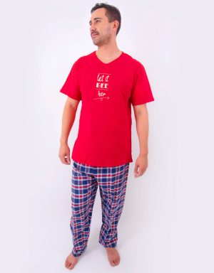 Jhe0162 - pijama hombre invierno LET IT BEE HER