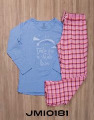 Jmi0181 - pijama mujer invierno TODO VA A ESTAR BIEN