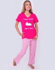 Jml0188 - pijama pantalón LAZY DAYS, CAN'T MOVE