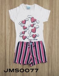 Jms0077 - pijama mujer short COMO SEA ¡TE AMO MAMÁ!