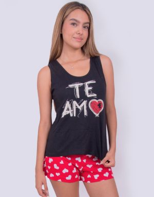 Jms0246 - pijama mujer short TE AMO
