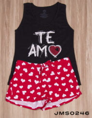 Jms0246 - pijama mujer short TE AMO