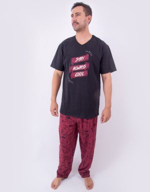 Jhl0166 - pijama hombre pantalón STAY ALWAYS COOL