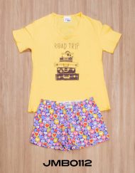 Jmb0112 - pijama mujer boxer ROAD TRIP