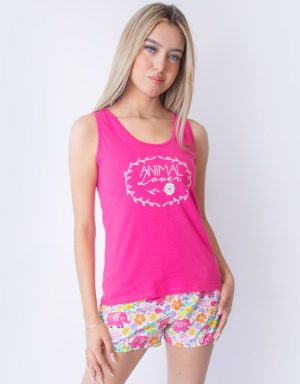 Jmb0117 - pijama mujer boxer ANIMAL LOVER