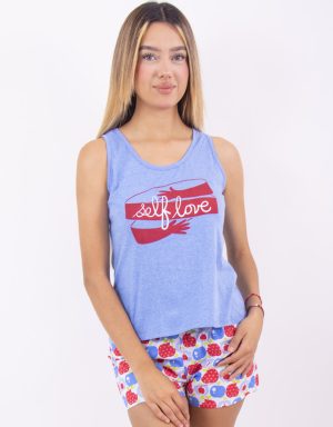 Jmb0122 - pijama mujer boxer SELF LOVE