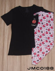 Jmc0188 - pijama mujer capri LOVE