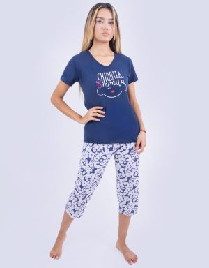 Jmc0191 - pijama mujer capri CHIQUITA Y MONITA
