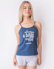 Jms0254 - pijama mujer short ALWAYS A GOOD WITCH (EXCEPT SOMETIMES)