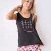 Jms0256 - pijama mujer short CARPE DIEM APROVECHA CADA DÍA