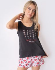 Jms0256 - pijama mujer short CARPE DIEM APROVECHA CADA DÍA