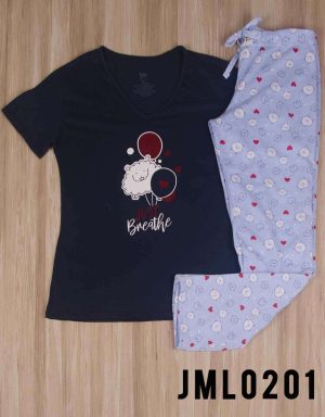 Jml0201 - pijama mujer pantalón JUST BREATHE