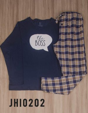 Jhi0202 - pijama hombre invierno THE BOSS