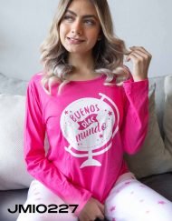 Jmi0227 - pijama mujer invierno polar BUENOS DÍAS MUNDO