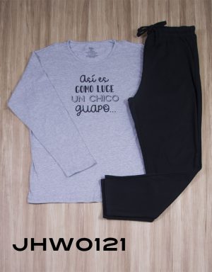 Jhw0121 - pijama hombre pants ASÍ ES COMO LUCE UN CHICO GUAPO