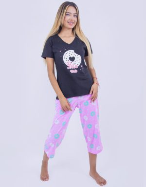 Jmc0199 - pijama mujer capri BITE ME