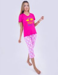 Jmc0200 - pijama mujer capri HELLO THERE