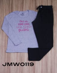 Jmw0119 - pijama mujer pants ASÍ ES COMO LUCE UNA CHICA GUAPA