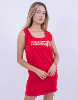 CMS0038 - camisón sin manga SIMPLEMENTE RELAJADA