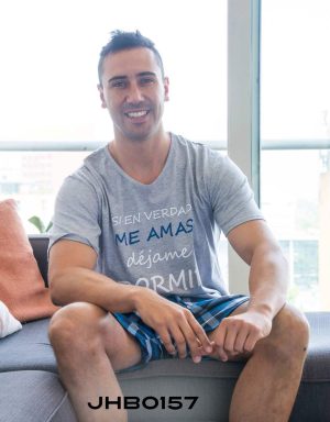 Jhb0157 - pijama bermuda SI EN VERDAD ME AMAS DÉJAME DORMIR