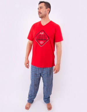 Jhe0180 - pijama hombre invierno ABS UNDER CONSTRUCTION (COMING SOON)