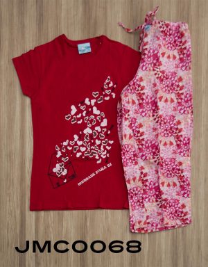 Jmc0068 - pijama mujer capri TQM MENSAJE PARA TI