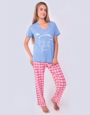 Jme0181 - pijama mujer invierno TODO VA A ESTAR BIEN