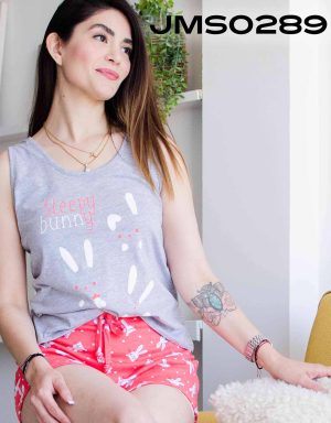 Jms0289 - pijama mujer short SLEEPY BUNNY
