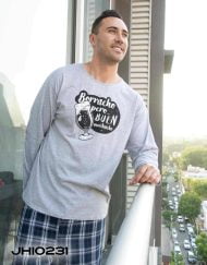 Jhi0231 - pijama hombre invierno BORRACHO PERO BUEN MUCHACHO