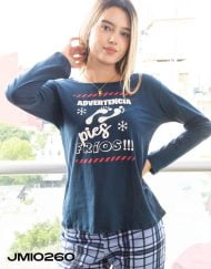 Jmi0260 - pijama mujer invierno ADVERTENCIA: PIES FRÍOS!!!