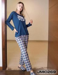 JMI0269 - pijama mujer invierno DREAM TEAM TÚ Y YO