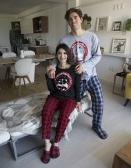 JPA0152 pijama parejas BETTER TOGETHER - ella y él pantalón invierno