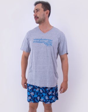 JHS0089 - pijama hombre short SIMPLEMENTE RELAJADO