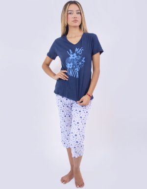 Jmc0196 - pijama mujer capri LA MÁS BONITA