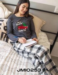 Jmi0253 - pijama mujer invierno MERRY CHRISTMAS FAMILY TIME