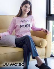 Jmw0120 - pijama mujer pants manga larga - BUEN FINDE