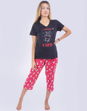 Jmc0169 - pijama mujer capri MUUUUY A GUSTO
