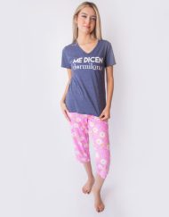 Jmc0204 - pijama mujer capri ME DICEN DORMILONA