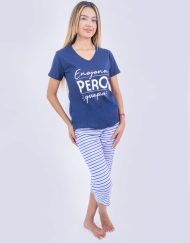 Jmc0219 - pijama mujer capri ENOJONA PERO GUAPA