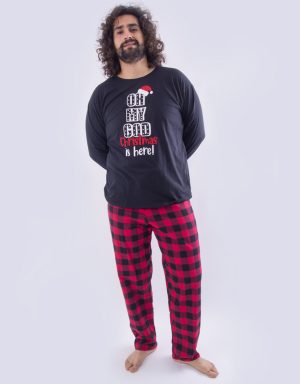 JHI0266 - pijama hombre invierno OH MY GOD CHRISTMAS IS HERE!
