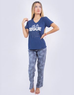Jml0181 - pijama mujer pantalón SIGUE TUS SUEÑOS, ELLOS SABEN EL CAMINO