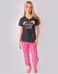 Jml0215 - pijama mujer pantalón I WOOF YOU