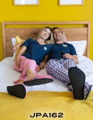 JPA0162 pijama parejas ¿QUÉ SE SENTIRA SER FEA/FEO?- ambos pantalón