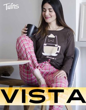 Vistas producto - pijama mujer invierno manga larga