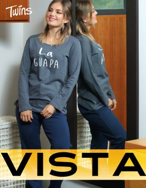 Vistas producto - pijama mujer pants manga larga