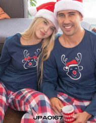 JPA0167 pijama parejas -RENO- ambos pantalón