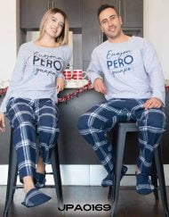 JPA0169 pijama parejas - ENOJONA PERO GUAPA / ENOJÓN PERO GUAPO ambos pantalón